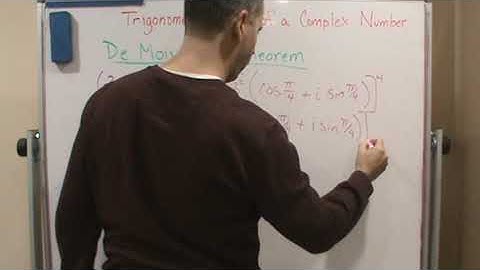 Pre Calc 2   Complex Numbers   Trigonometric Form   De Moivre