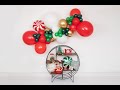 Build a holiday balloon garland with me 
