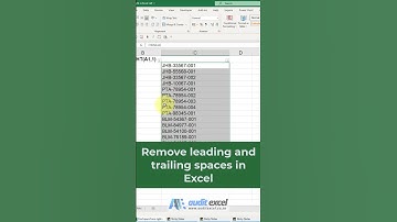 Verwijder voorloop- en volgspaties uit Excel-cellen