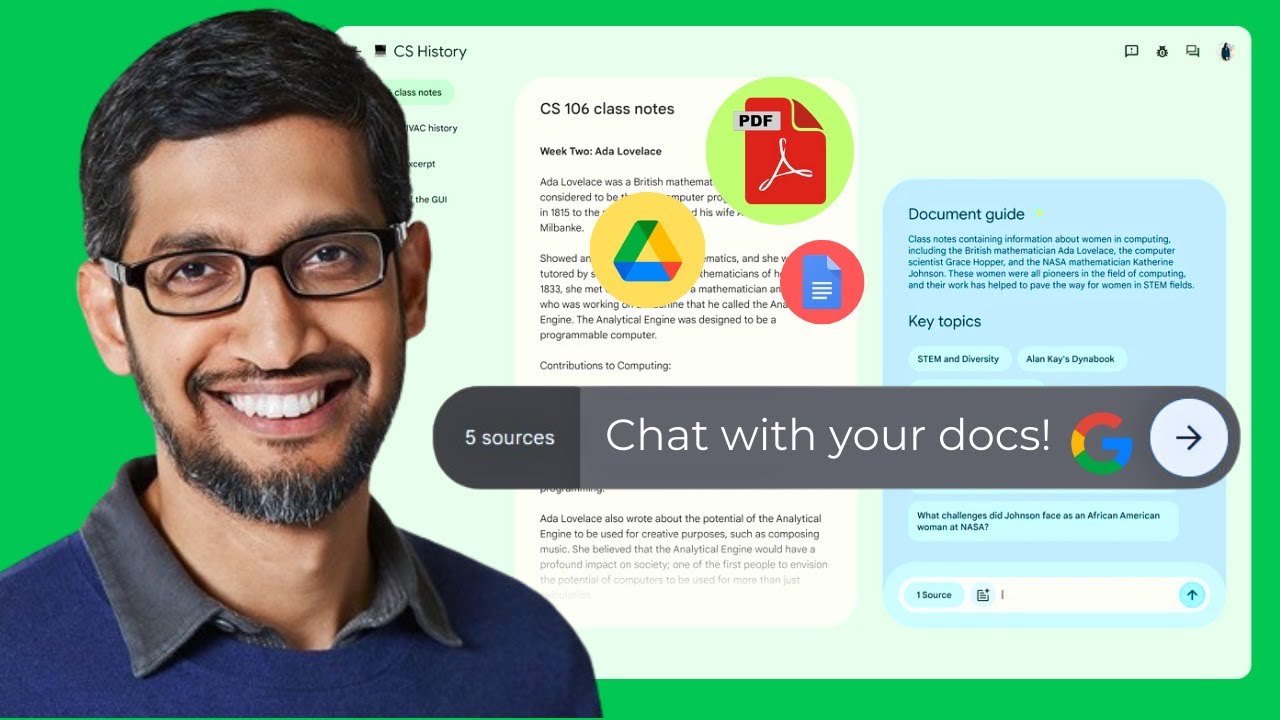 Chat with Your Notes! Google's NotebookLM AI Explained (ft. Gemini Pro ...