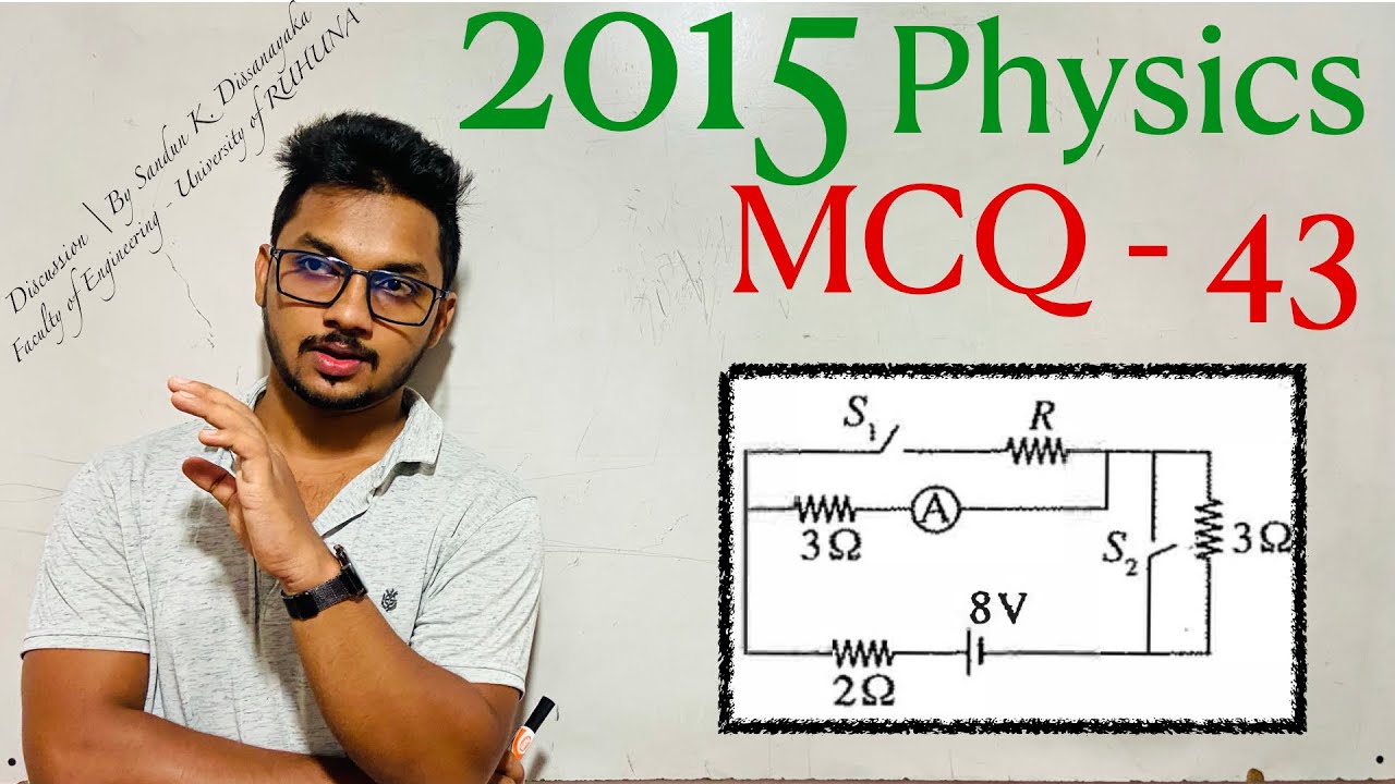 2015 Physics MCQ - 43  | By Sandun K. Dissanayaka | Channel A+