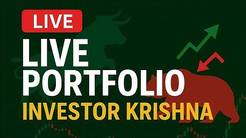 🔴LIVE Stock Market Portfolio | My Investments + Shares Fundamentals Explained (9:15 AM - 3:30PM)
