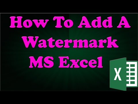 How to Watermarks In Excel 2013
 | Quick Guide 2022