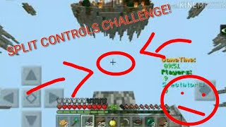 Split Controls Challenge | MCPE Skywars 3