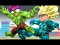 Hero Nick Hulkbuster vs Team Zombie Alien protect city - Scary Teacher 3D Save City Animation