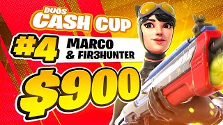 4TH Duo Cash Cup Finals (900$) 🏆 w/ Fir3hunter | Marco