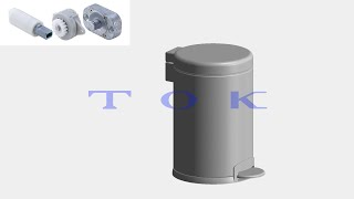 Rotary Damper for Garbage Can Lid [TOK, Inc.]
