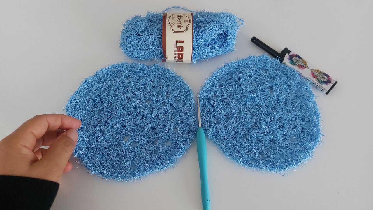 En Kolay Örgü bulaşık bezi yapılışı ben bayıldım