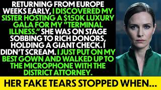 My Sister Raised $150K for My "Terminal Illness"—So I Walked In Her Luxury Gala With the DA And...