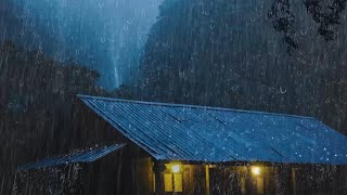 The Soft Sound of Rain Falling on Roof Outside, White Noise Perfect for Overcoming Insomnia