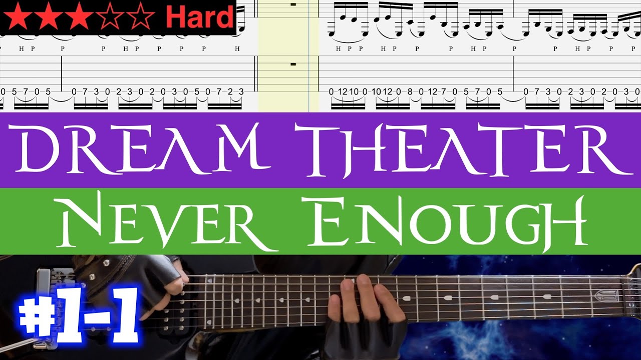 Standard Tuning Riffs Dream Theater - Never Enough