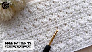 VERY EASY & UNUSUAL Crochet Pattern for BEGINNERS!👌Crochet Stitch for Baby Blanket & Bag