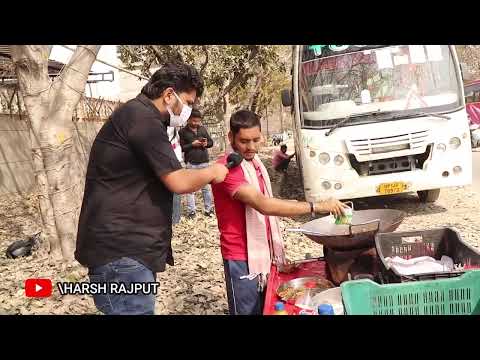 DHAKAD REPORTER TRY FOOD VLOGGING  HARSH RAJPUT