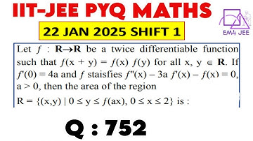 Let ƒ : R → R be a twice differentiable function such that ƒ(x + y) = ƒ(x) ƒ(y) for all x, y ∈ R. If