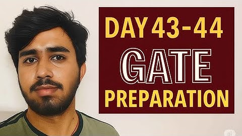 Day 43-44 Of Gate Preparation #gate2026 #gatepreparation #motivation