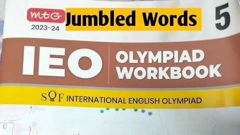 Class 5 || IEO workbook || Jumbled Words