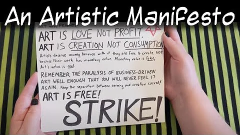 An Artistic Manifesto for an Anticapitalist Artist