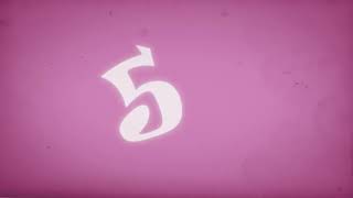 4k cartoon funny design other typo countdown ten to zero bg clip　ｂｙ　キッズオンエア
