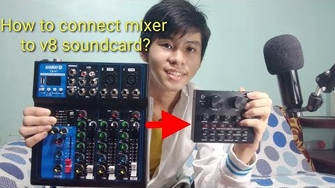 How to connect mixer to v8 soundcard? Click Here!