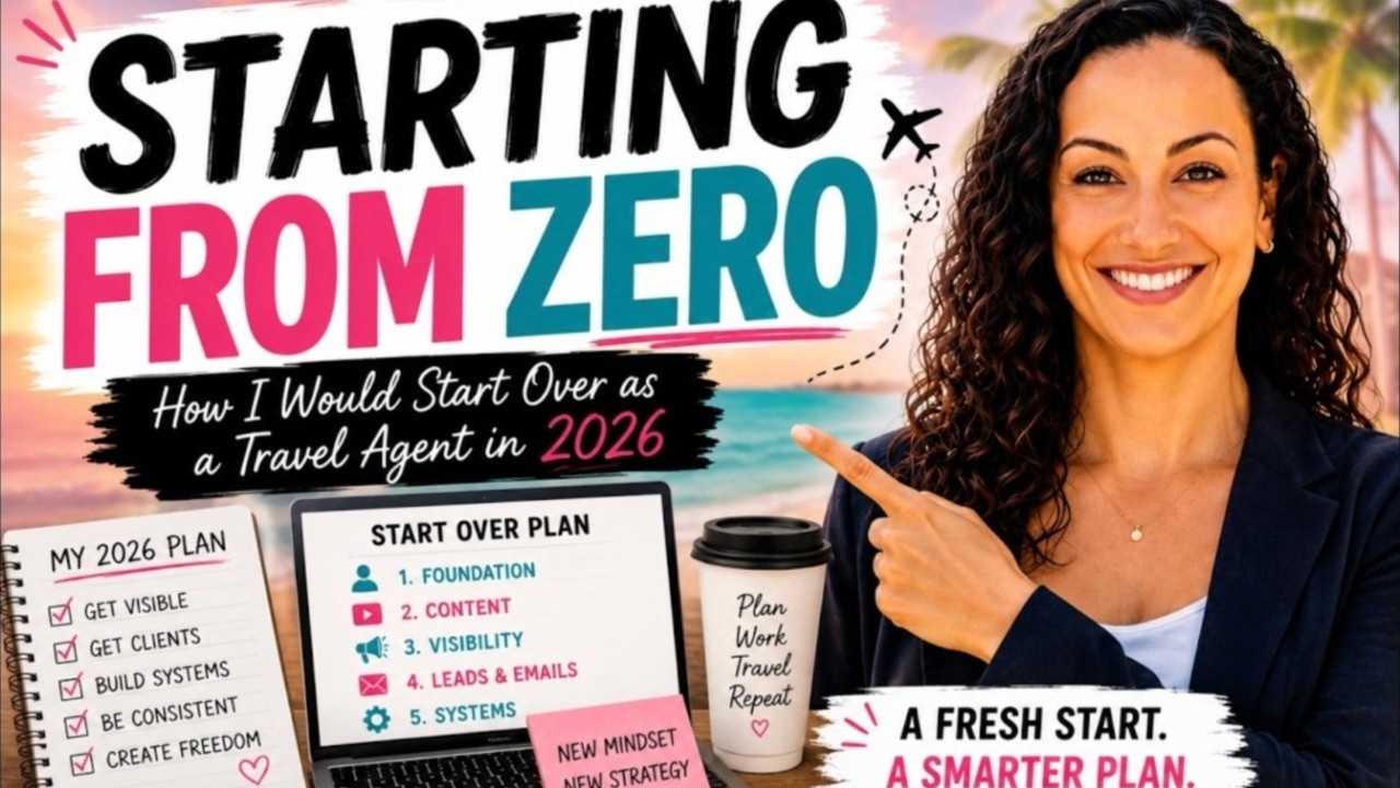 Starting over as a Travel Agent in 2026- What I would do first! LIVE REPLAY