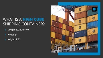 Conterm Standard VS High Cube 40 ft Shipping Container