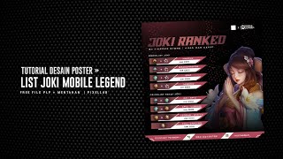 Tutorial Desain Pricelist Joki Mobile Legend | Free File .PLP   Mentahan - Pixellab
