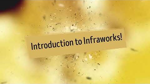 Introduction to Infraworks Part 3 - Importing Data into Infraworks