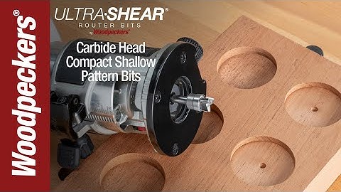 Ultra-Shear Shallow Pattern Router Bits