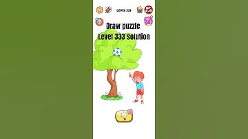 Draw puzzle level 333 solution walkthrough #drawpuzzle  #drawgame #gameplay #shorts