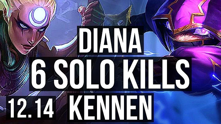 DIANA vs KENNEN (MID) | 16/0/5, 3.0M mastery, Lege...
