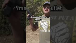 Kentucky ballistics | Shooting rubber bullets at a Zombie #gun #shooting