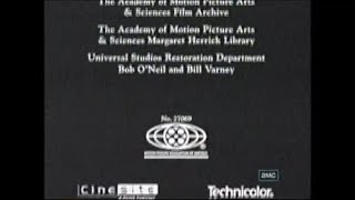 Rear Window (1954) End Credits (AMC 2007)