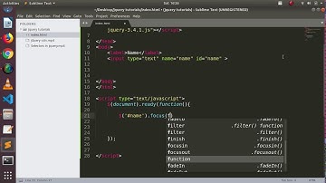 Tutorial 6 : Focus Blur event in jquery | Hindi