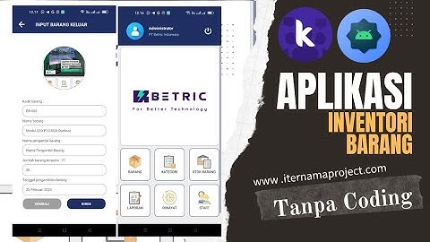 Aplikasi Android Inventori Barang Tanpa Coding