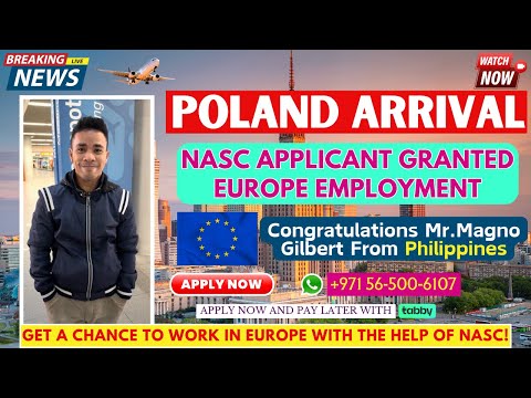 Arrival of NASC Applicant to Poland | NASC Client Mr. Magno Gilbert from Philippines | #workineurope