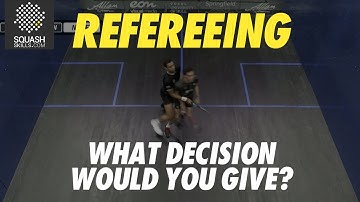 Squash Refereeing: Farag v Asal - No Let