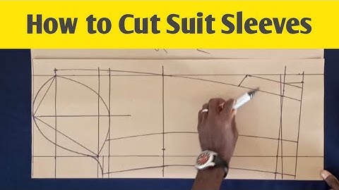 How to cut suit sleeves #suit
