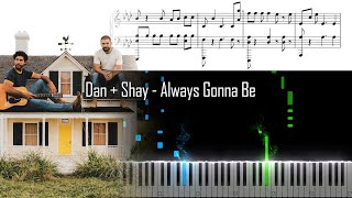 Dan  Shay  Always Gonna Be  Piano Tutorial  Free Download Sheet  And Midi
