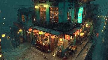 Thumbnail of Soft Lights, Falling Rain 🌧 Authentic Lofi Beats for Sleep & Study – Rainy Ryokan