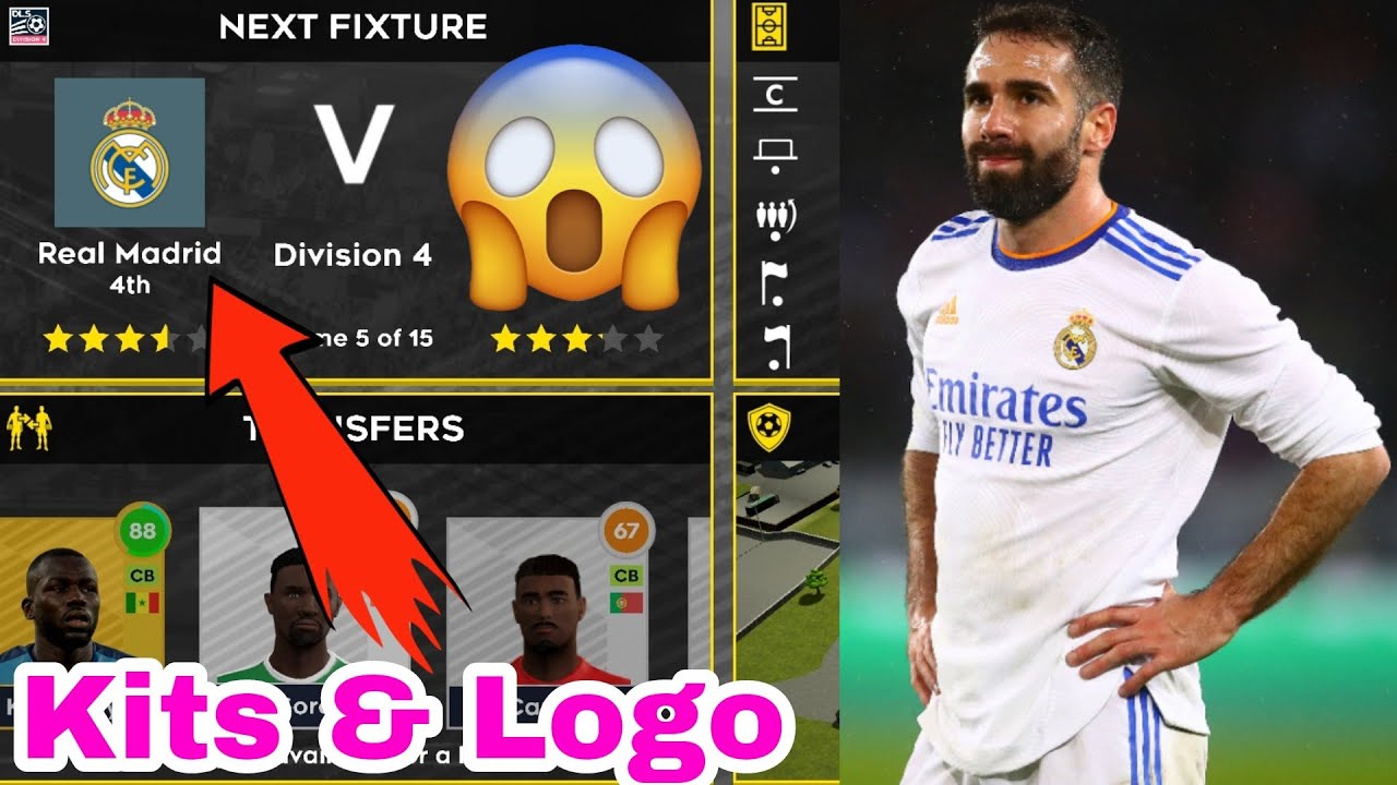 dls 22 how to make Real Madrid kits & logo 2022 - dream league ...