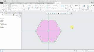 CREO 5.0 Tutorial Tamil 16 : Palette | Sketch | creo