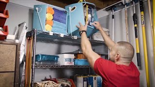 Closet Caddy | Closet organizer pull down closet shelf caddy