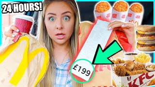 Letting The Person In FRONT Of Me DECIDE What I Eat For 24 HOURS!