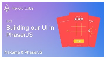 E02. Building our XOXO UI in PhaserJS - Creating an online simple tic tac toe game in JavaScript