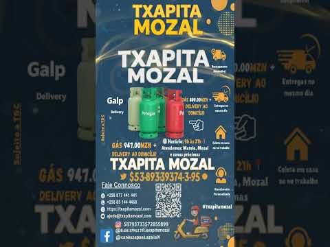 Gás ao domicílio: GALP 11KG, MYGAS 11KG, PETROGAS 8KG + taxa de entrega #txapitamozal