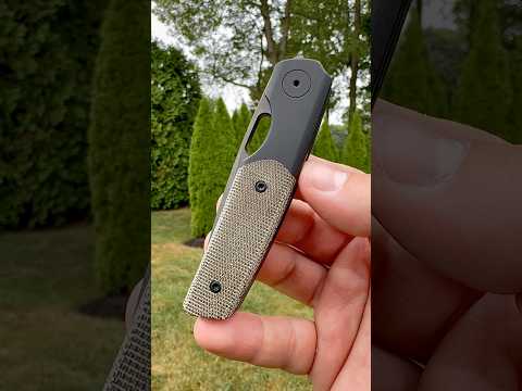 Available tomorrow, 09/25! BergBlades Mini Sweeney Green Micarta Titanium Satin Bright DLC Magnacut