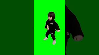 Green Screen Little Asian Girl Dancing Meme