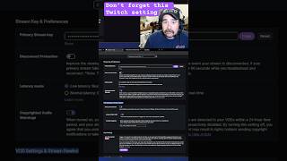 🛑Don’t forget this Twitch setting! #twitch #iracing #obs