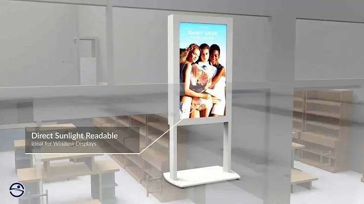 Freestanding Ultra High Brightness Digital Posters by Khazina Digital