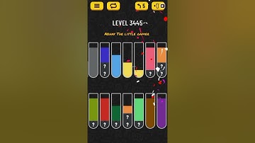 Water sort puzzle level 3445